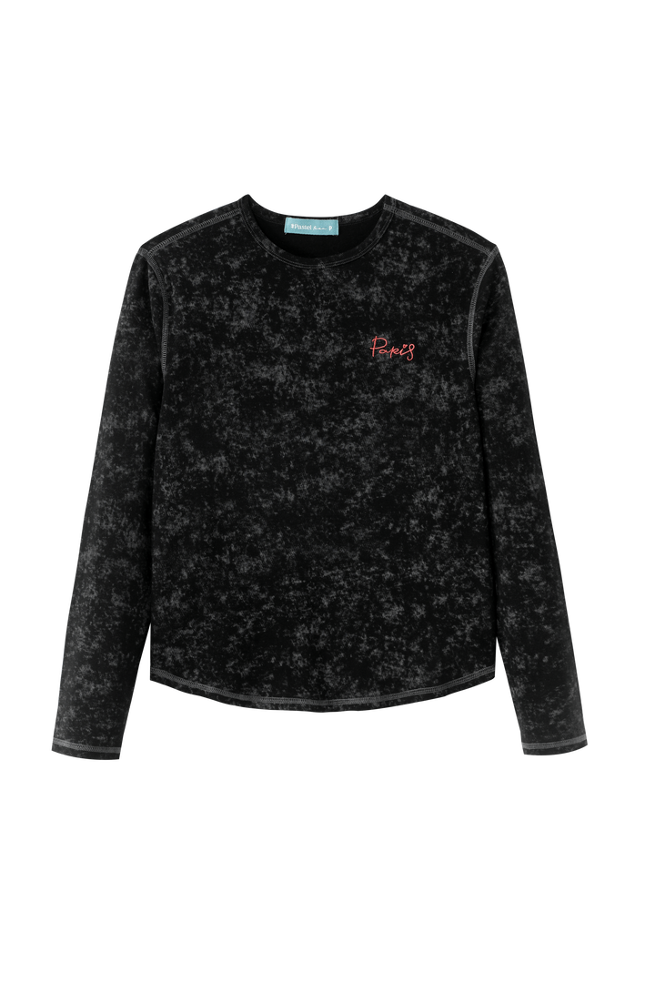 HEATHERED HENLEY-BLACK HEATHER