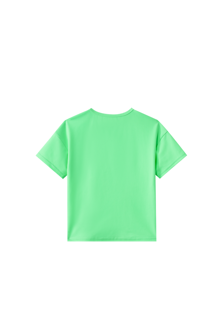 TENNIS PRINT SWIM SHIRT-GREEN