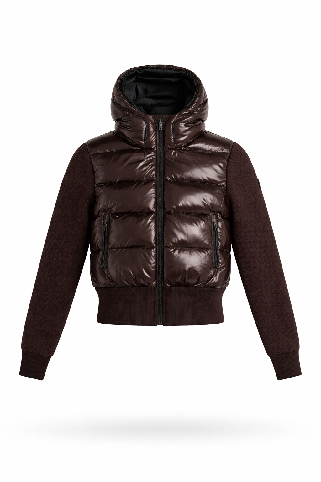 S69 Luxe Hybrid Hooded Jacket - Burgundy