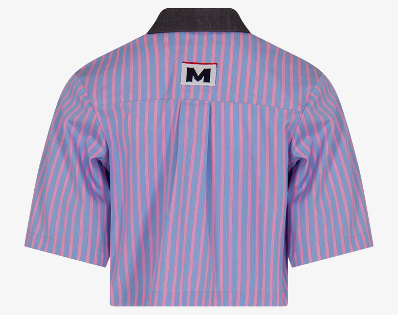 JGSI029-GIRLS BOXY POPLIN SHIRT-LIGHT BLUE