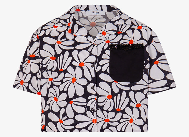 JGSI076-GIRLS BOXY POPLIN SHIRT-WHITE