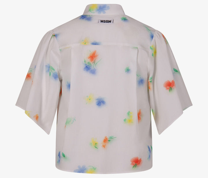 JGSI207-GIRLS S/S POPLIN SHIRT-WHITE