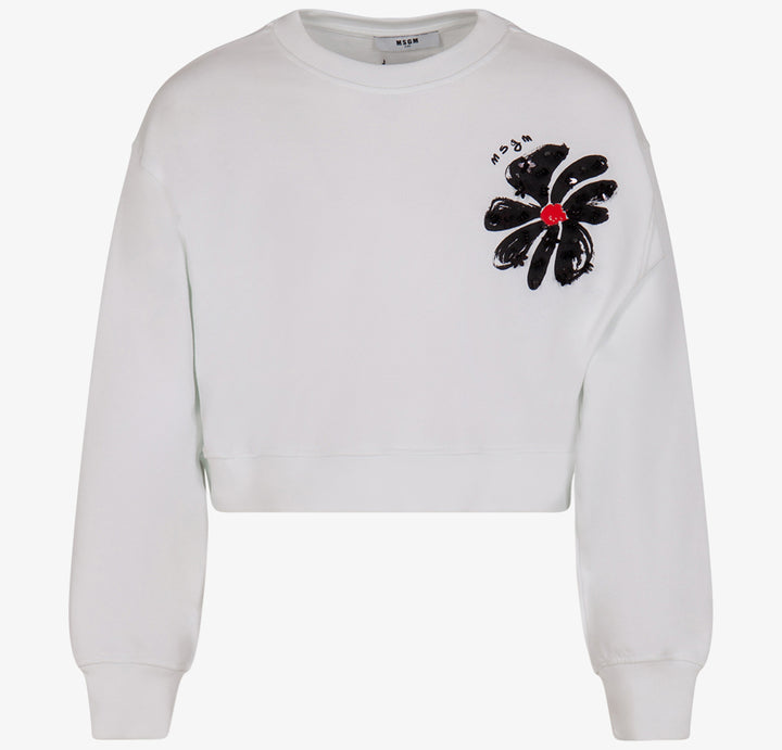 JGSW079-GIRLS BOXY SWEATSHIRT-WHITE