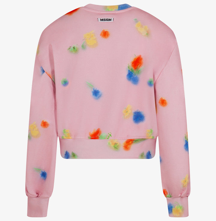 JGSW281-GIRLS FLEECE SWEATSHIRT-PINK