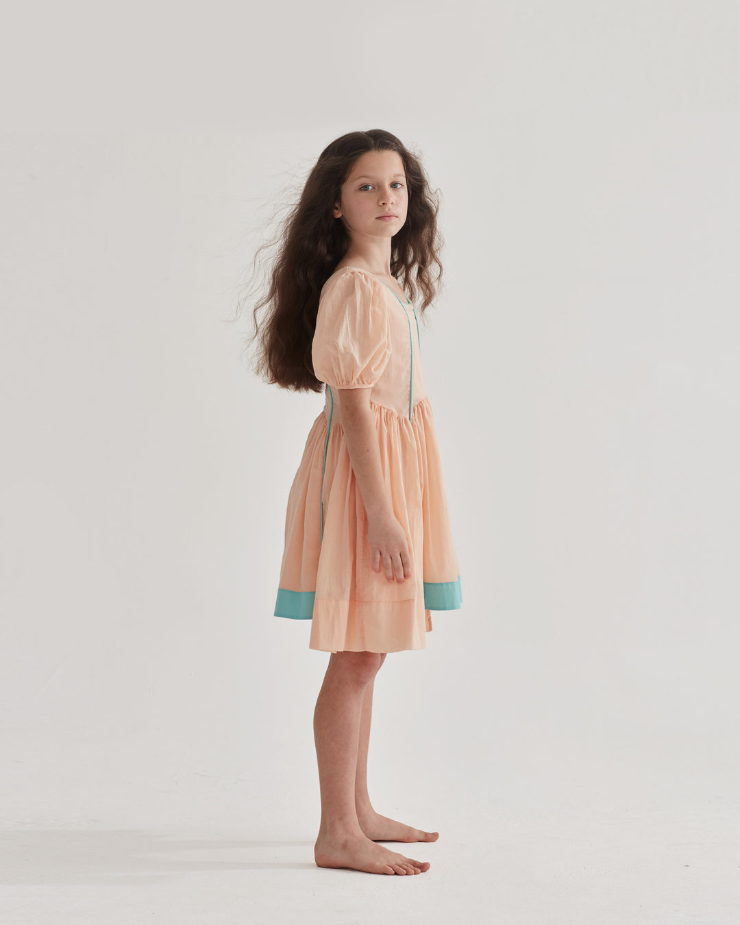 SALAD DAYS DRESS-JUST PEACHY/THE POOL