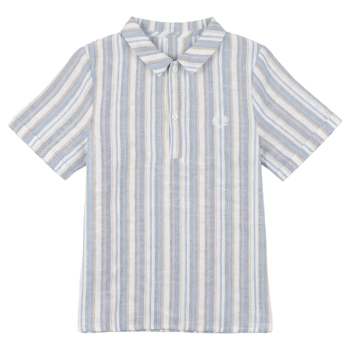 SEL FLAT COLLAR SHIRT-ICE BLUE