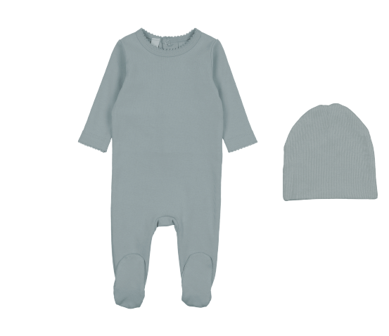 SL956-Hot Air Balloon Layette-Blue/ 2 Piece Set