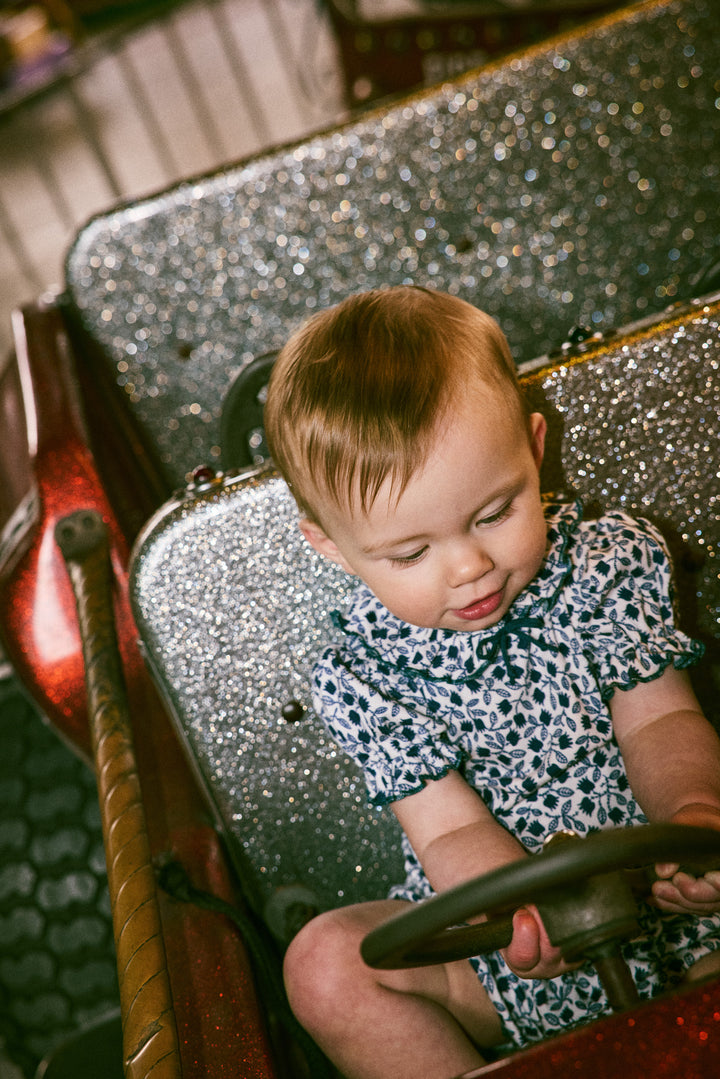 BABY BUBBLE SHORT-BLUE RIBBON LISSE FIELDS