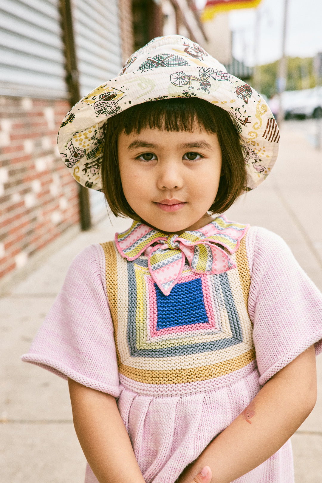 LOG CABIN DRESS-AURA
