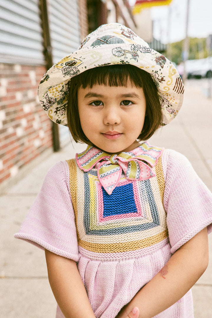 LOG CABIN DRESS-AURA