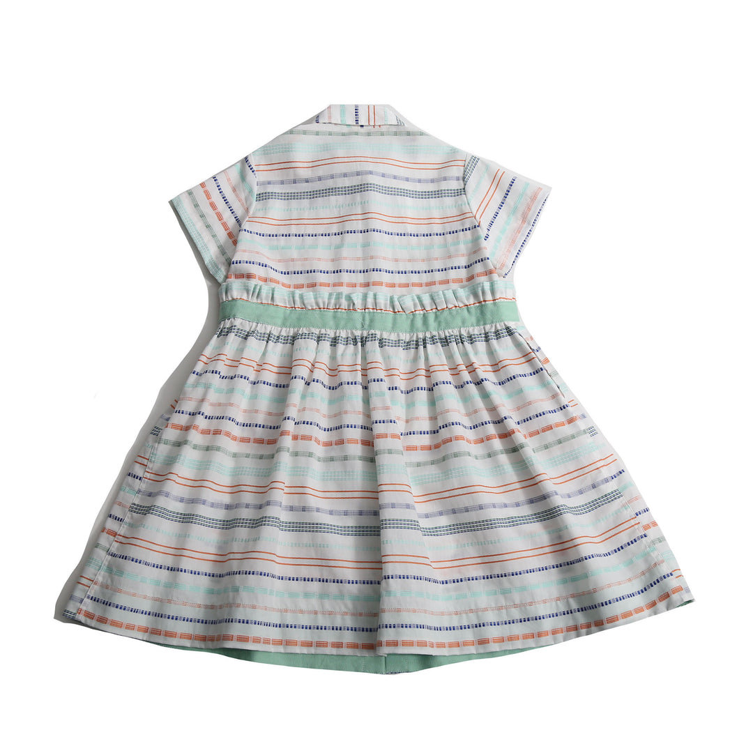 DR242S-PIA RUFFLED FROCK-Sugar Mix