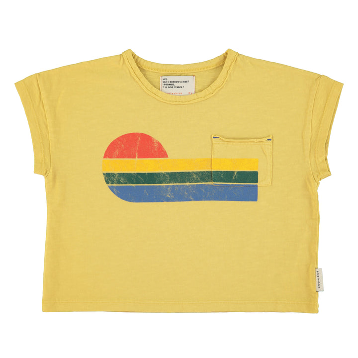 SS25.JRS2514C-yellow w/ multicolor wave print