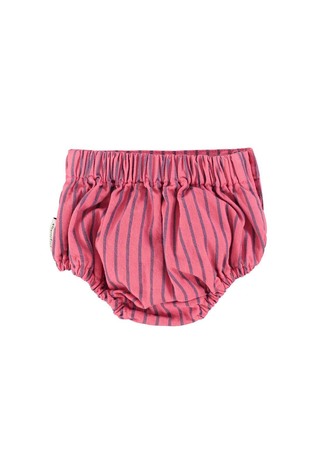 SS26.BB2607A-BABY SHORTIES - PINK WITH INDIGO STRIPES