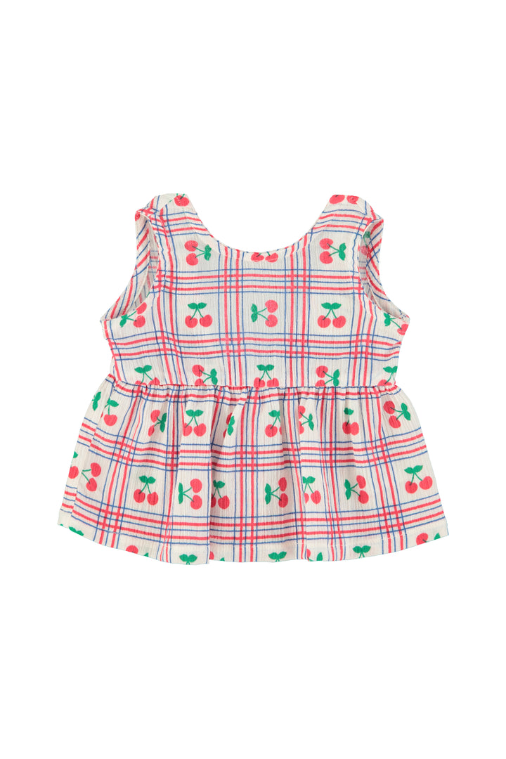 SS26.BM2609-TOP ECRU W/ CHERRIES ALL OVER