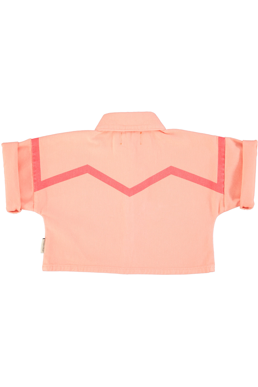 SS26.CT2602-SHORT SLEEVES JACKET - PINK W/ PINK GEOMETRIC LINES
