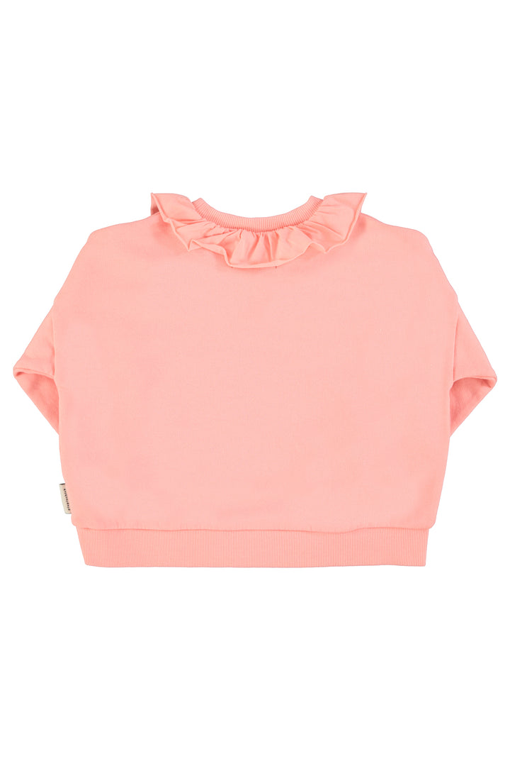 SS26.FLP2604-SWEATSHIRT W/ COLLAR - LIGHT PINK W/ STRAWBERRY PRINT