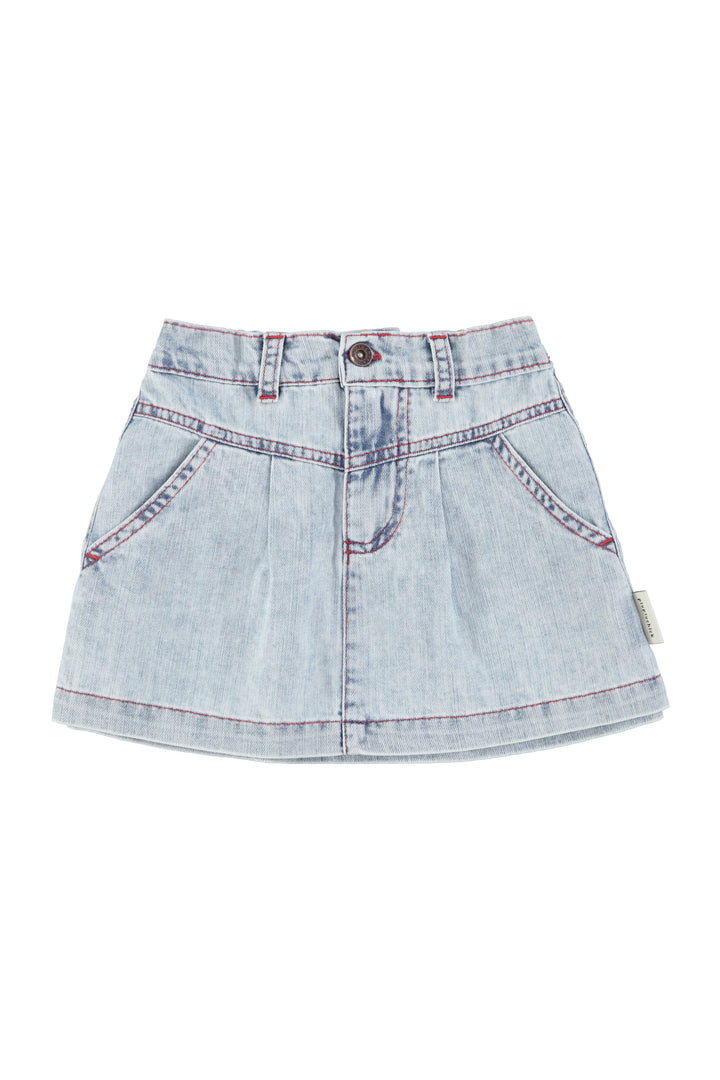 SS26.MN2616-SHORT SKIRT - BLUE LIGHT DENIM