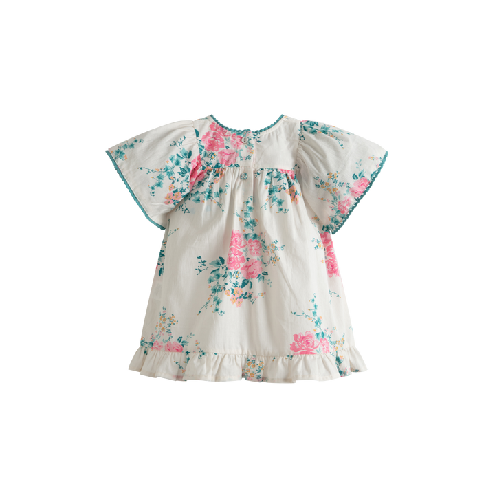 Luna Baby Dress Pink Roses
