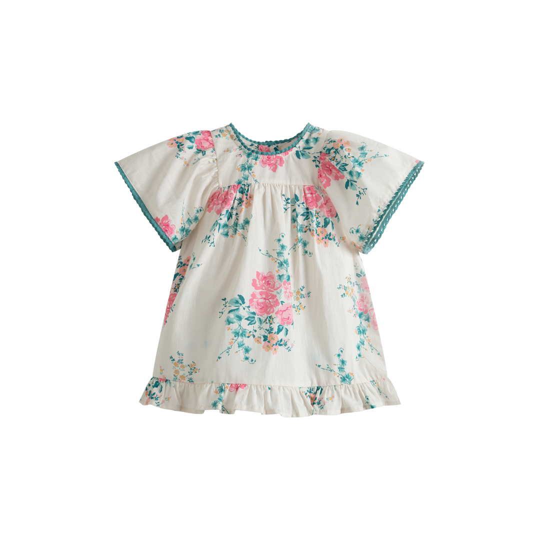 Luna Baby Dress Pink Roses