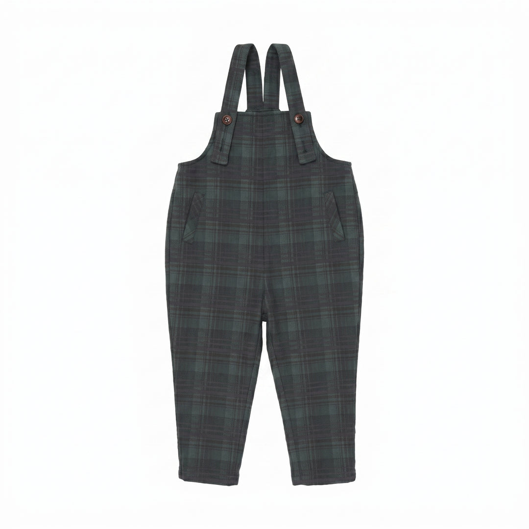 ST2051  - HIGHLAND FOREST OVERALLS GREEN PLAID