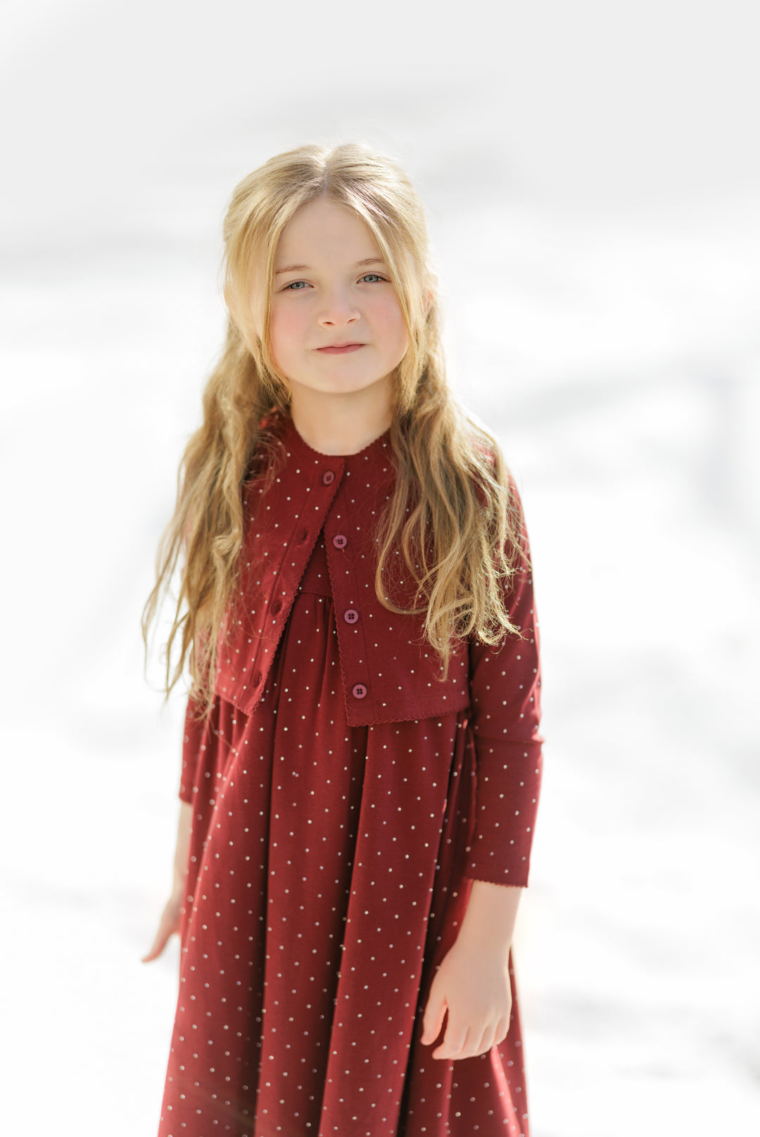 SW26250J Multi-Rhinestone Jumper w/ Cardigan - Brick