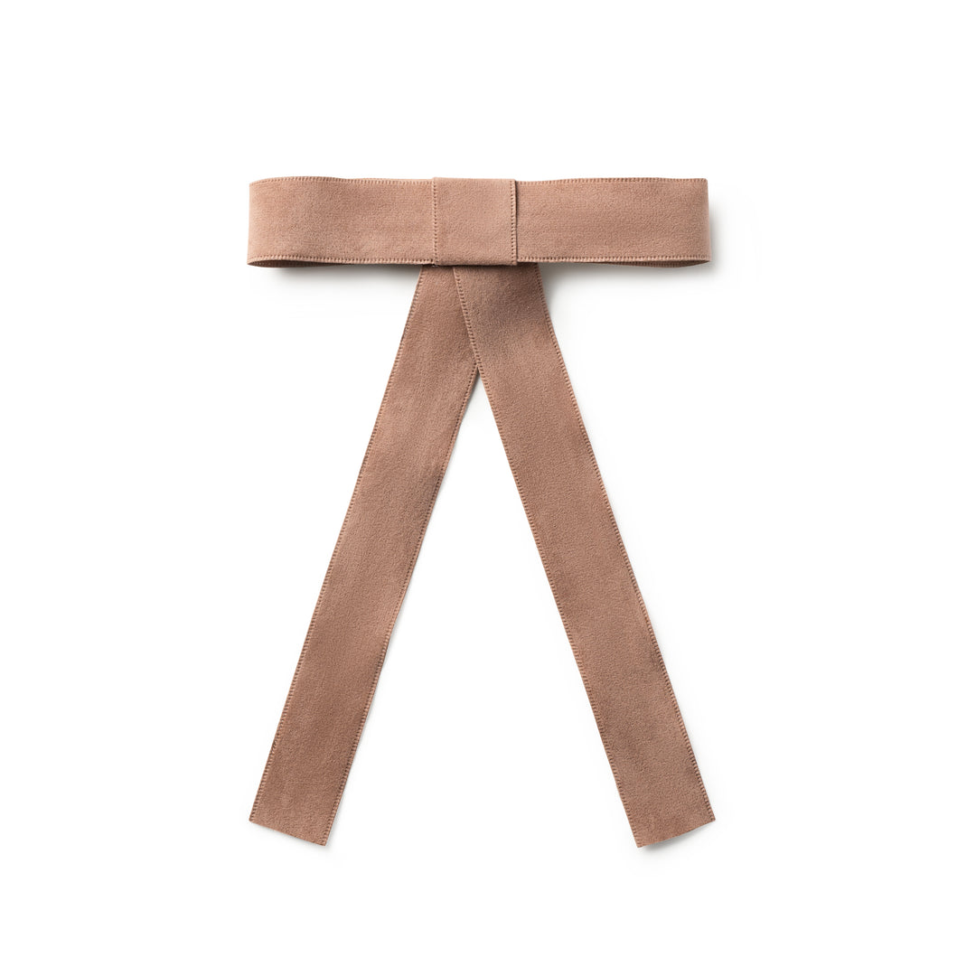 Scarlett Suede Long Tail Clip Tan