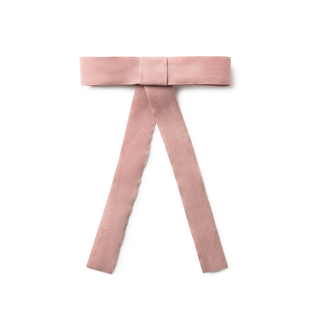 Scarlett Suede Long Tail Clip Rose