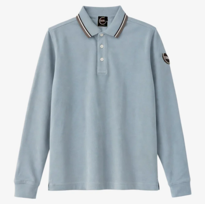 3592N POLO WITH THREE-COLORED LINES ON NECK AND STRIPES ON ARMHOLES - RAILWAY