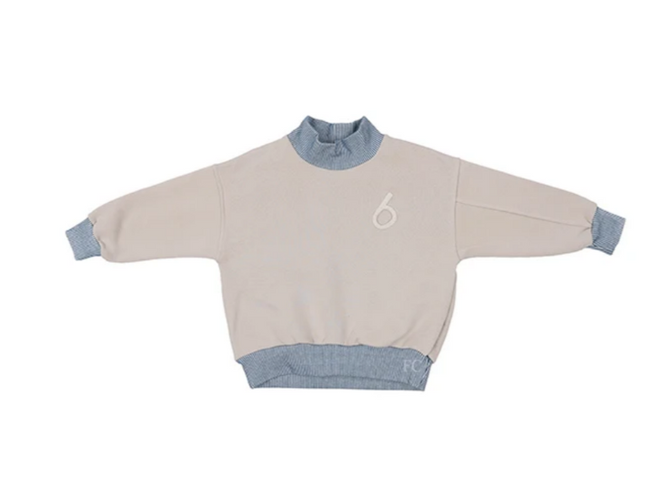 121 Bluza WARM SWEATSHIRT L. - BEIGE STRIPES