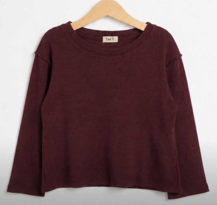 TIE26WBT10WN SWEATER SIMP. WINE