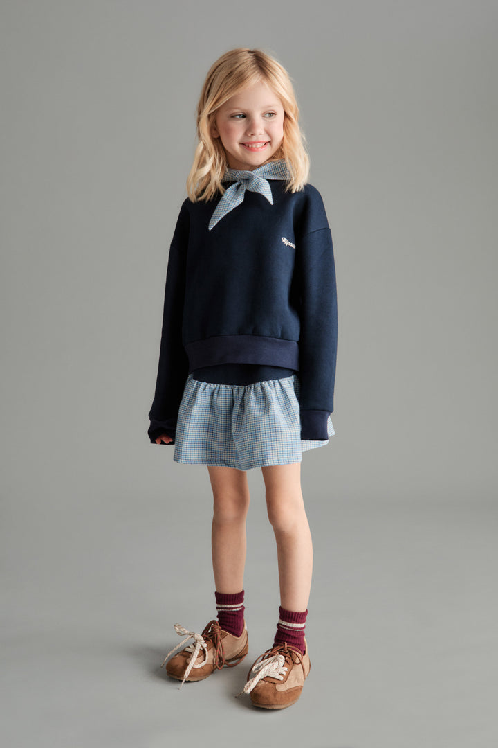 FLORENCE SKIRT - CUSTOM - VICHY (BLUE)