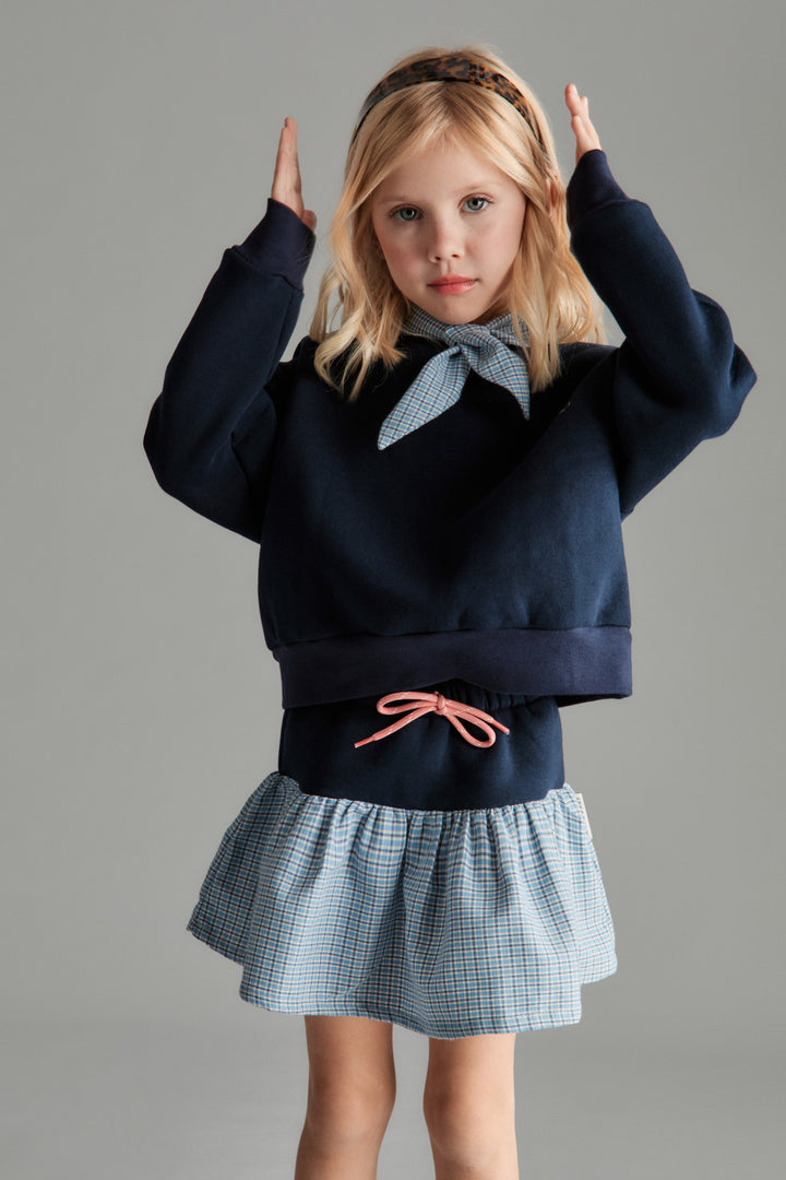 FLORENCE MINI SKIRT - VICHY (BLUE)