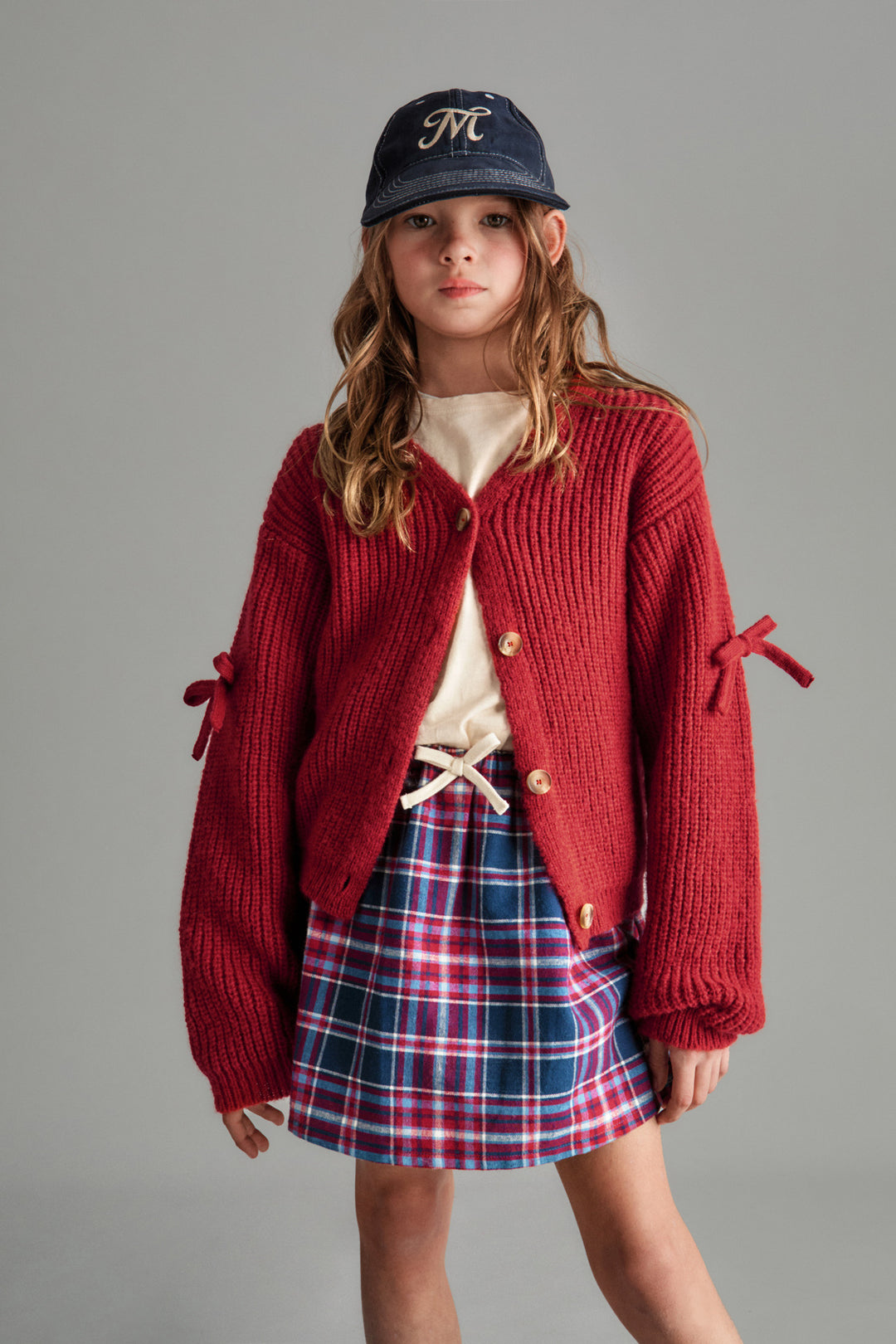 ALICIA CARDIGAN - KNITWEAR (DEEP RED)