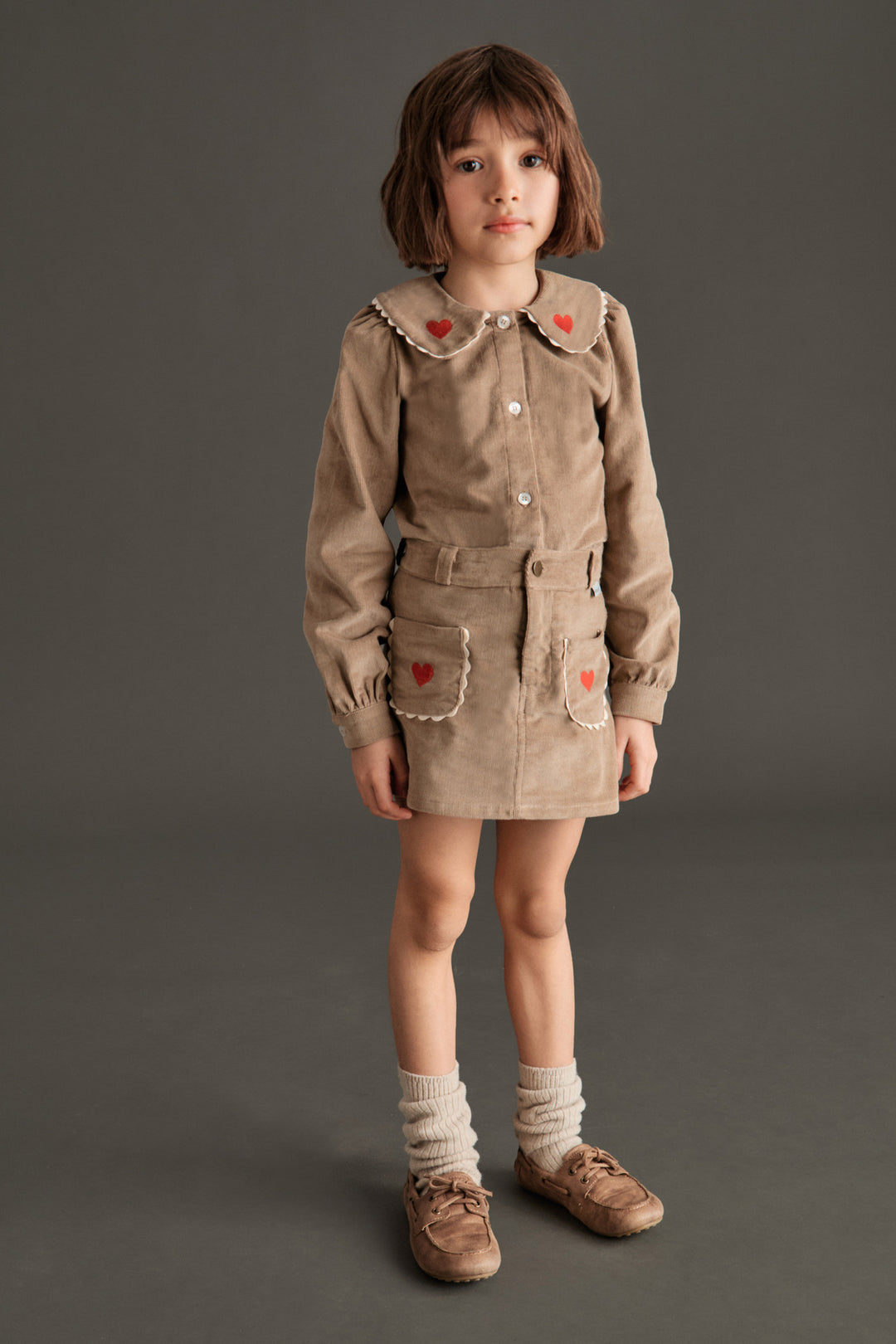 GERALDINE SKIRT - CUSTOM - CORDUROY (COCONUT)