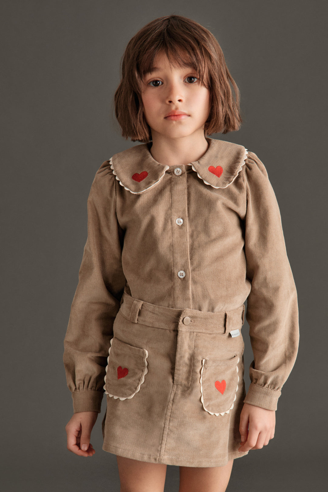GERALDINE MINI SKIRT - CORDUROY (COCONUT)