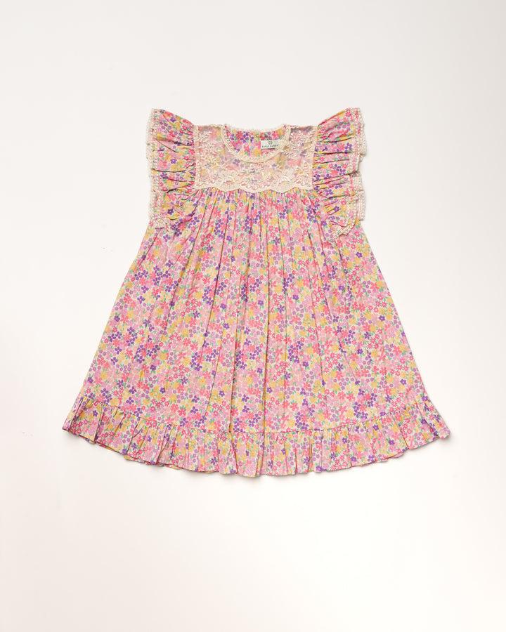 SITA DRESS-EMMA FLORAL PURPLE