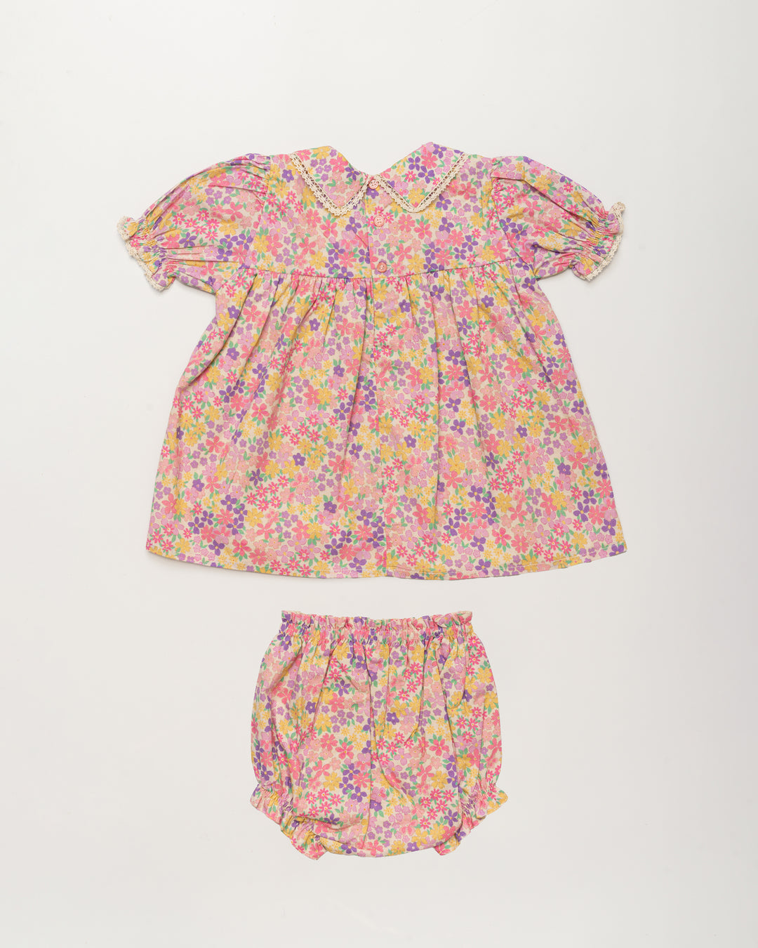 SOFIA BABY DRESS -EMMA FLORAL PURPLE