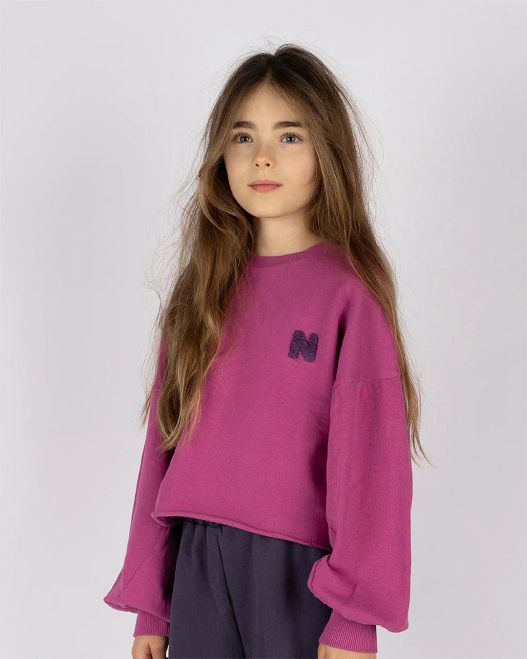 SW909 SPLIT SWEATER PLUM