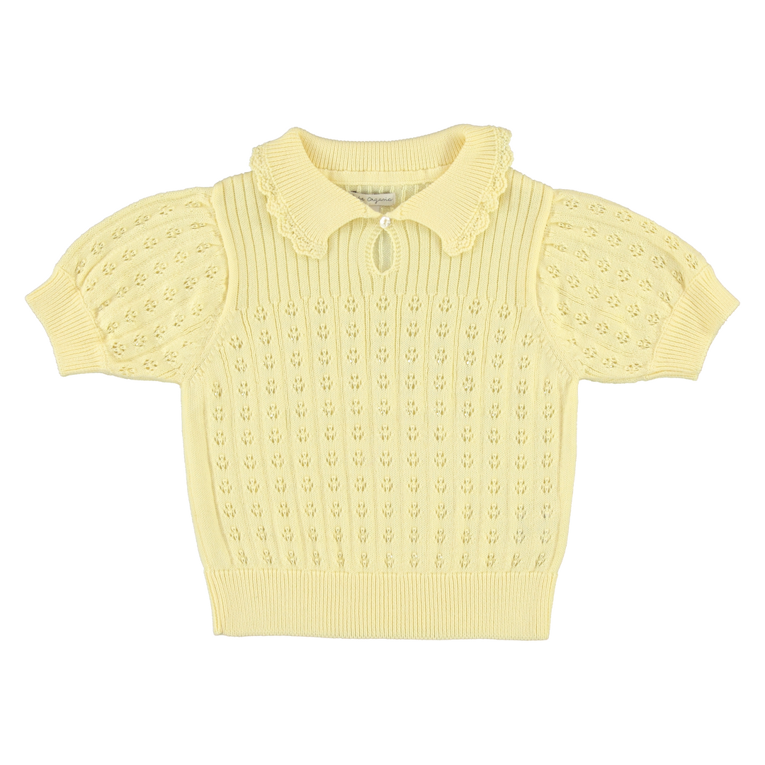 Summer Special Sweater - Butter Yellow Knit long sleeve