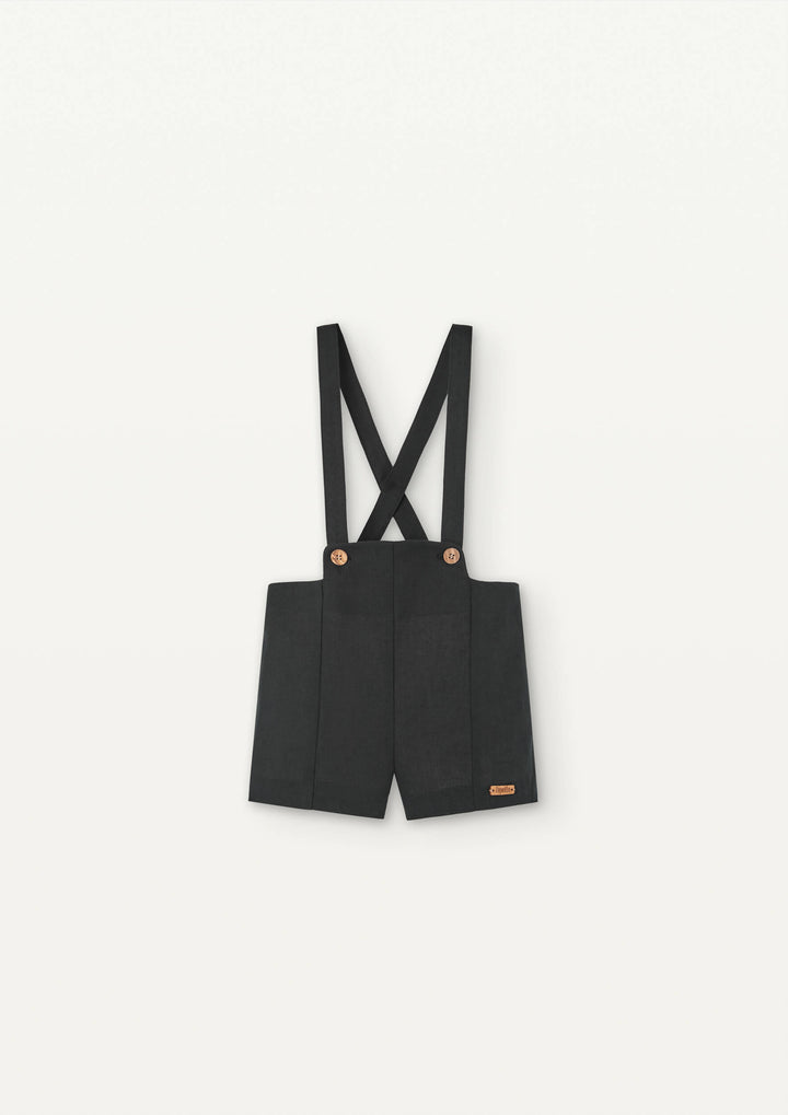 Mod 10.4 Navy blue linen panelled Dungarees