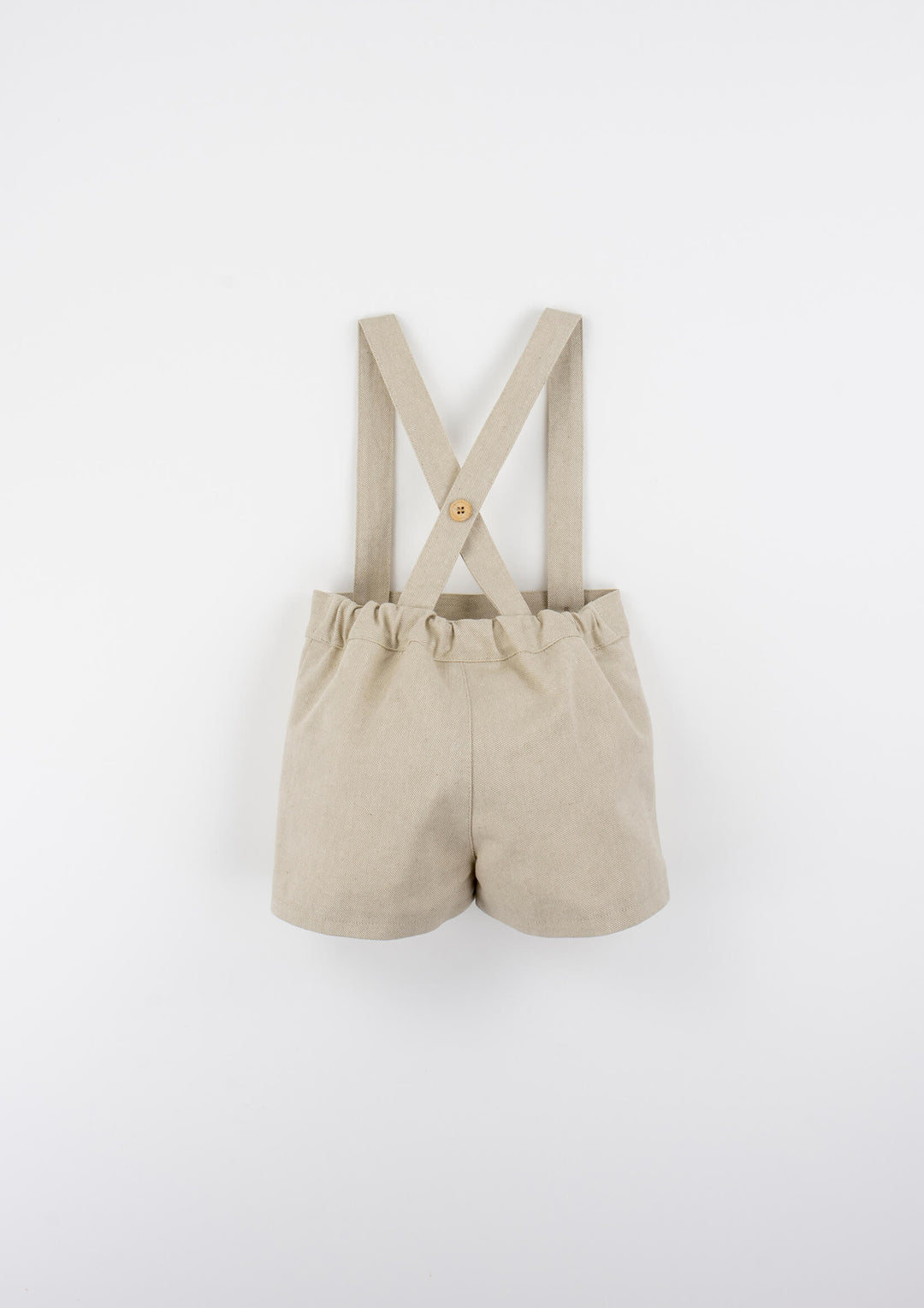 MOD.11.3 SAND OXFORD SHORTS WITH STRAPS