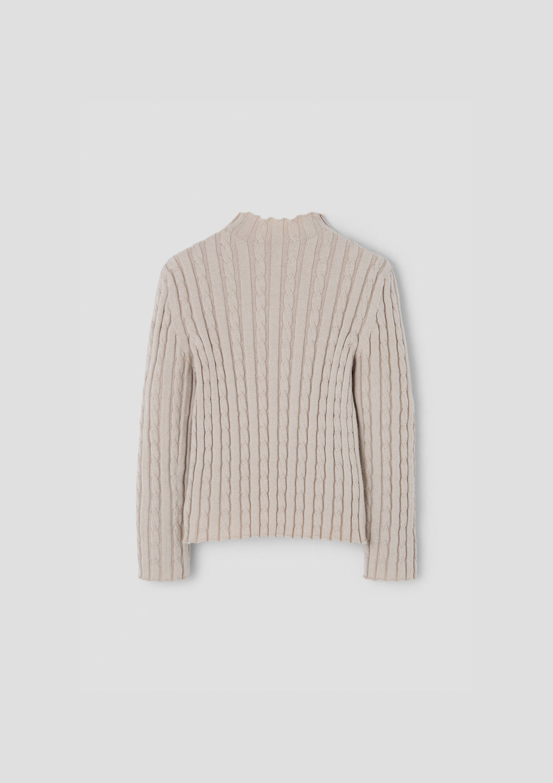 MOD.18.1 SAND PERKINS NECK KNITTED SWEATER