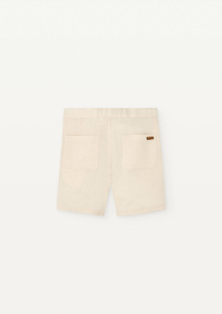 Mod 28.1 Off-white linen chino-style Bermuda shorts