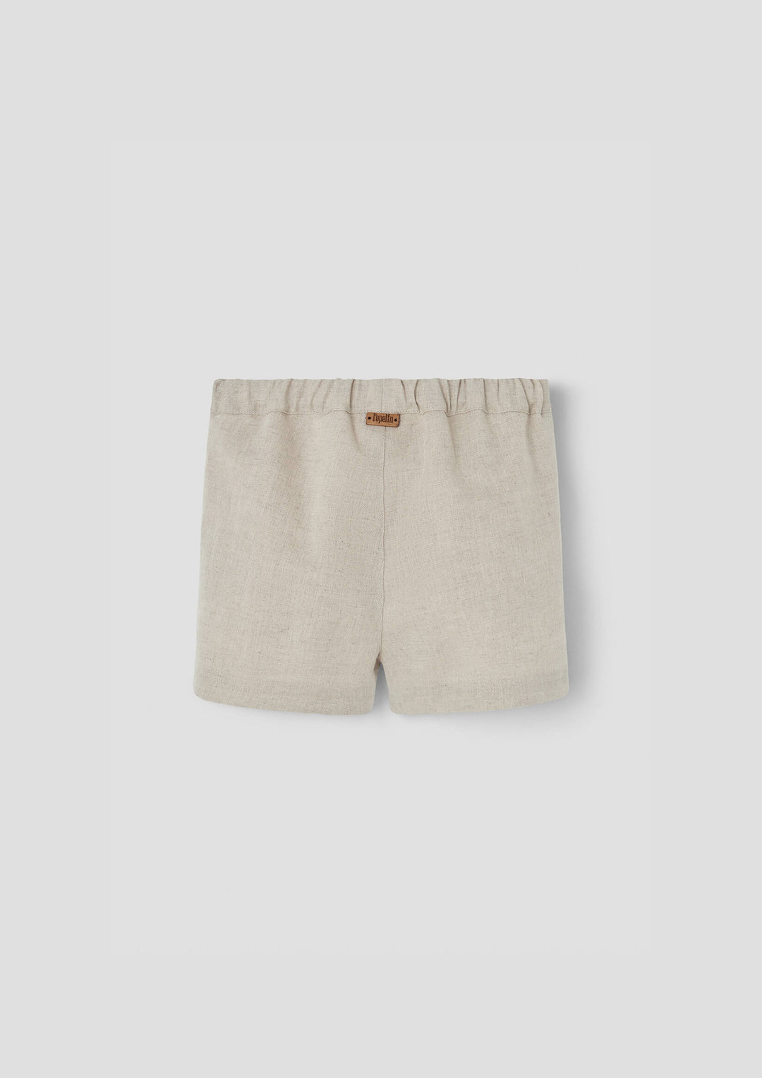 MOD.30.2 SAND LINEN SHORTS WITH FLAPS