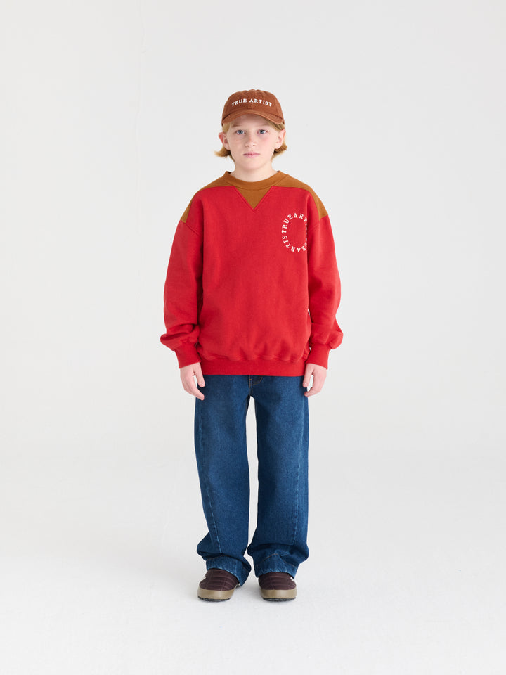 T226MA021 Sweatshirt N14 Deep Red - RED