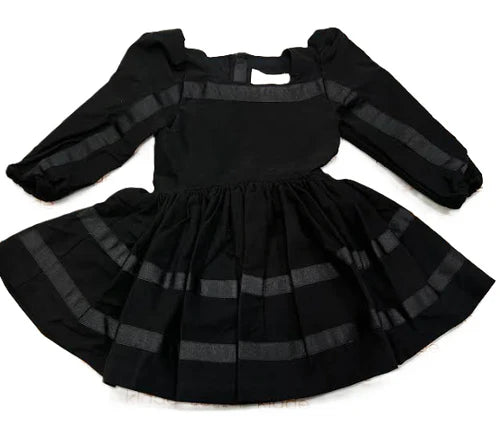 PUT A SPIN ON IT DRESS LL-BLACK