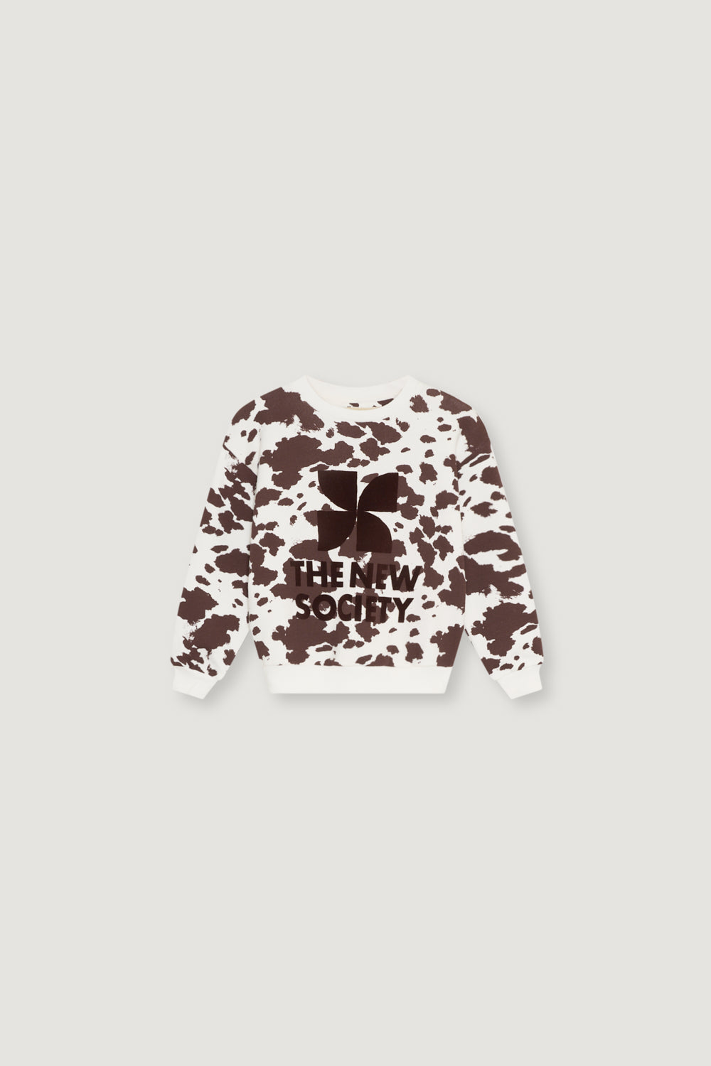 W26TSWEAC126 TNS Logo Print Sweatshirt Cow Print