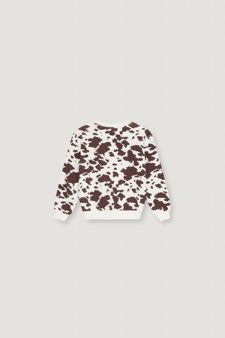 W26TSWEAC126 TNS Logo Print Sweatshirt Cow Print