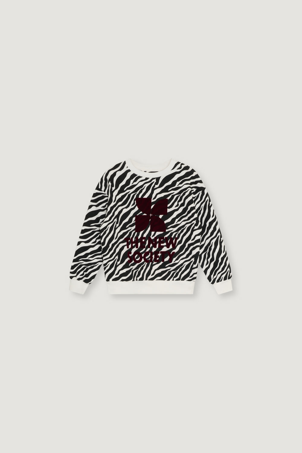 W26SSWEZ126 TNS Logo Special Sweatshirt Zebra Print