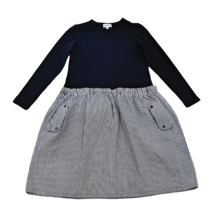 TR145 - Pinstripe - Long Sleeve dress